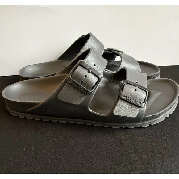 Birkenstock Arizona Essentials EVA Metallic Anthracite Grey 41 ( Men US 8-8.5 ) - Picture 1 of 8
